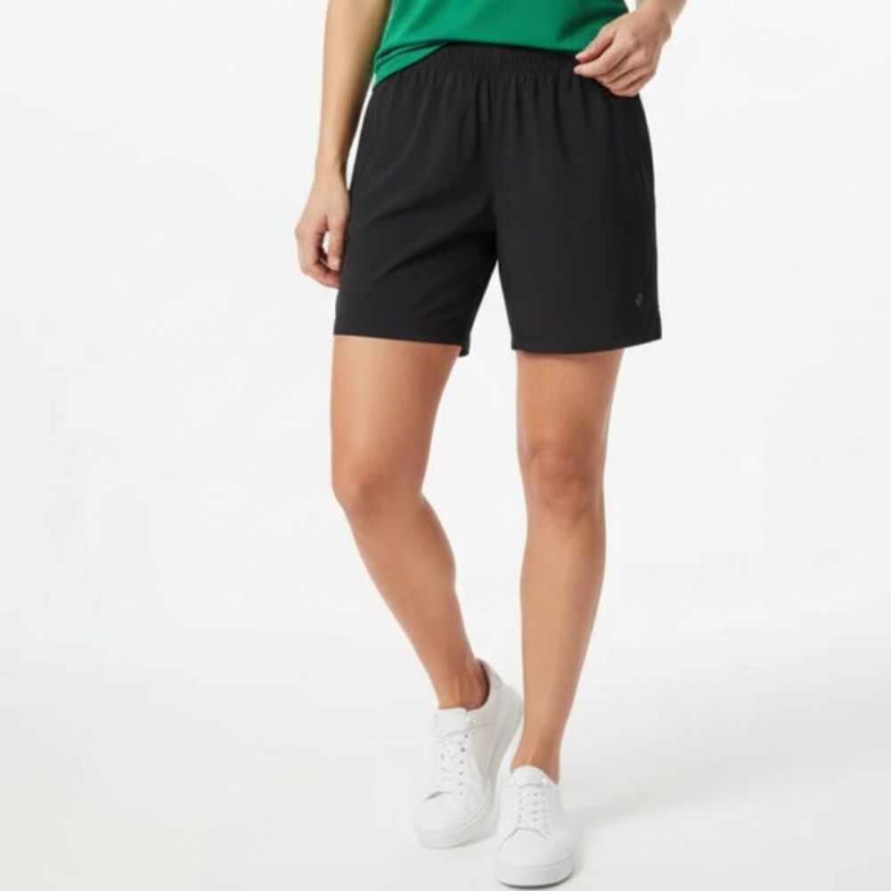 Lululemon Black Elastic Waist Athletic Sport Athletic Shorts L
